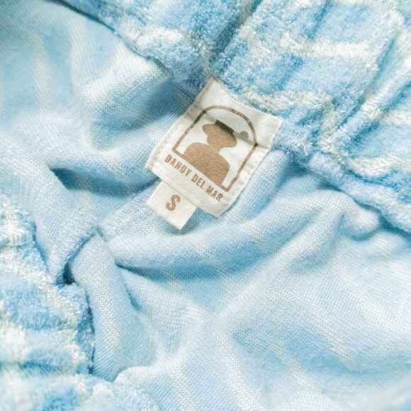 Dandy Del Mar Santorini Blue Terrycloth Matching Set Wide Leg Bralette Size S/M - Picture 7 of 11